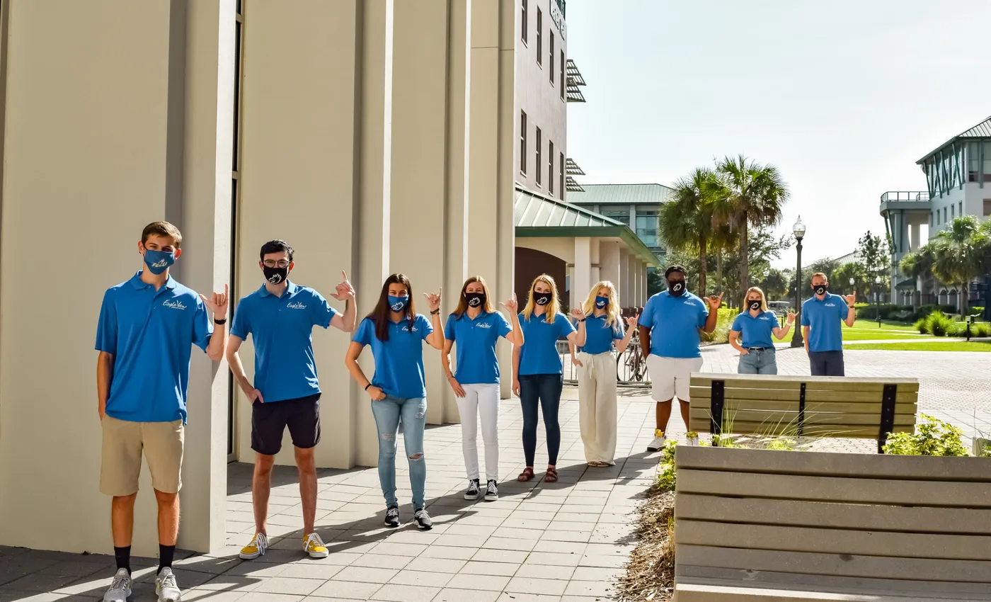 FGCU First Year Experience photography and printed campus signage