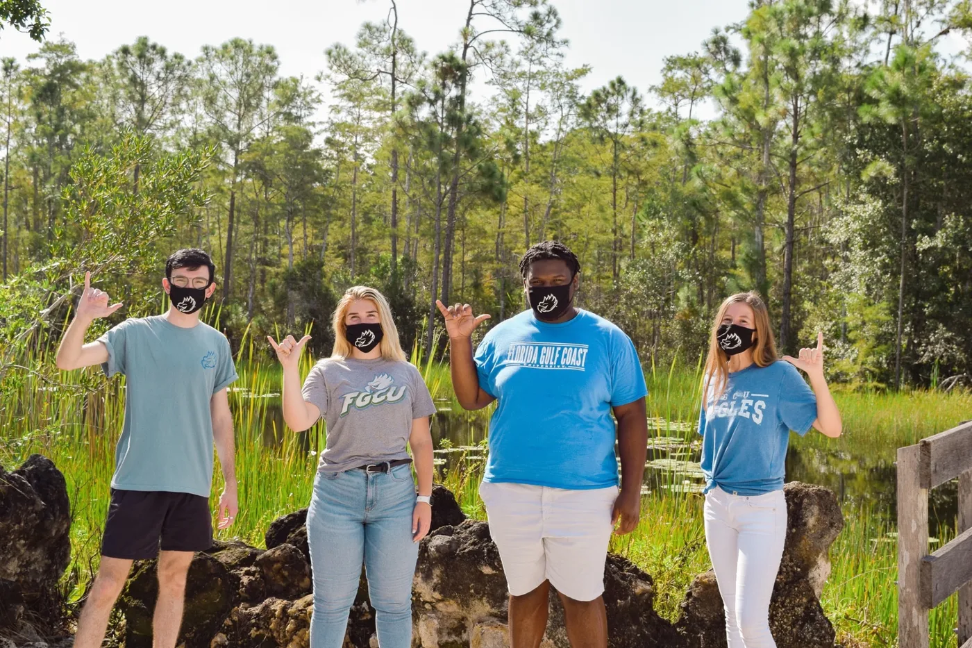 FGCU First Year Experience photography and printed campus signage