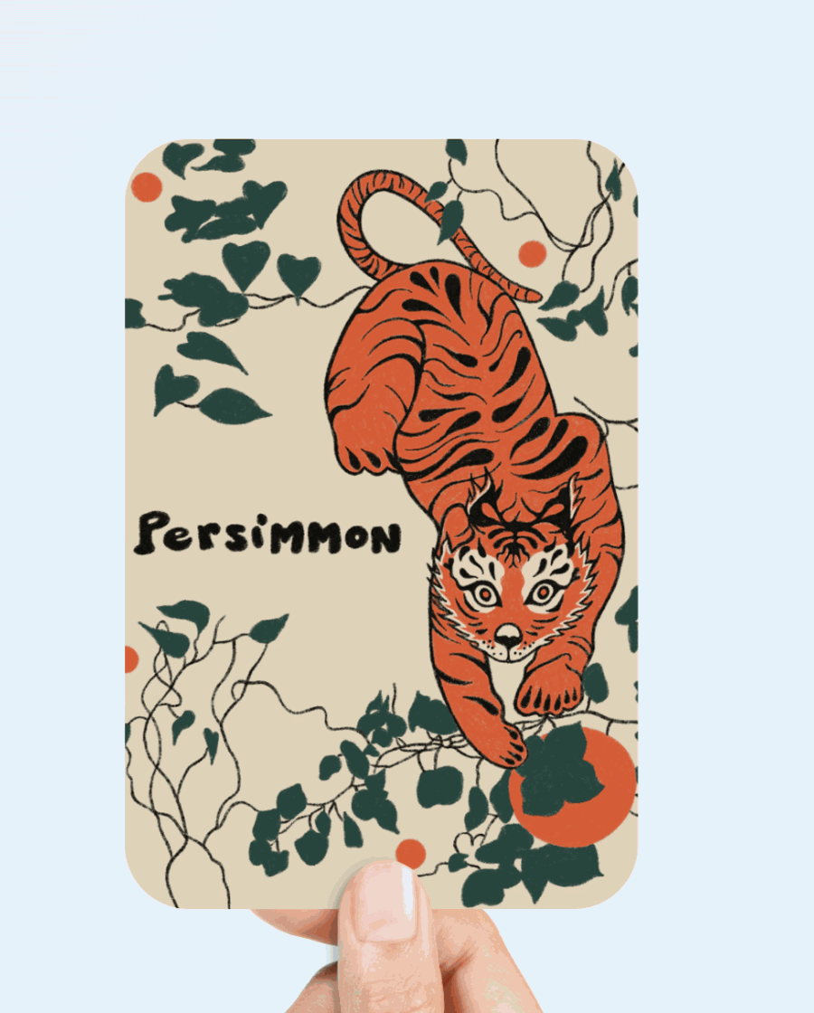 Persimmon Postcard